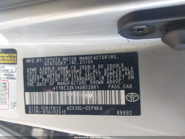 Toyota Camry Le
