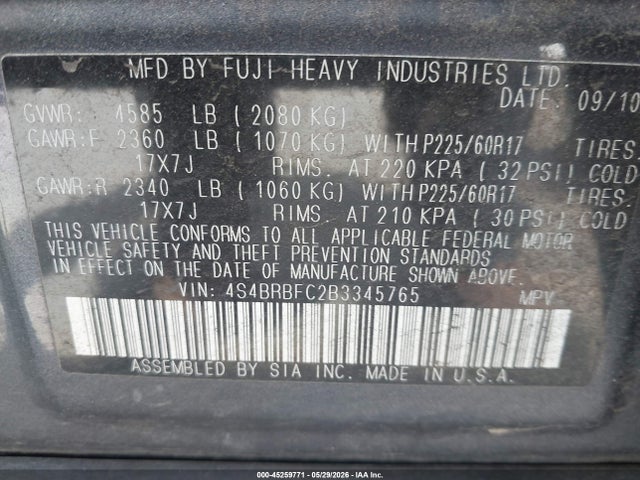 Subaru Outback 2.5i Premium