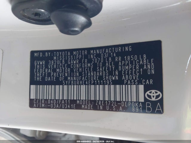 Toyota Corolla L