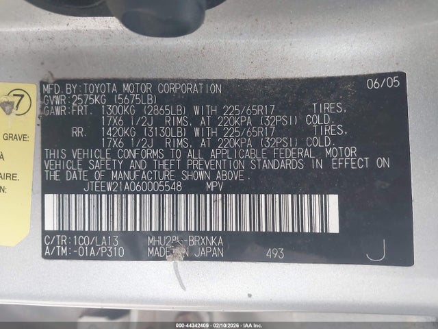 Toyota Highlander Limited V6