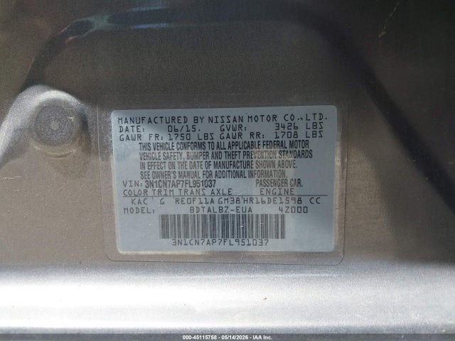 Nissan Versa 1.6 Sv