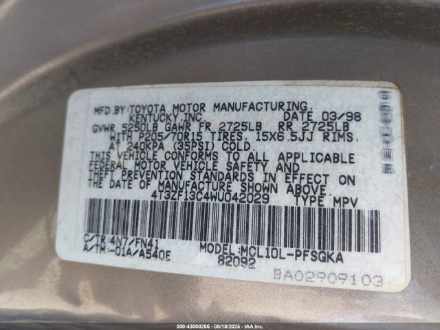 Toyota Sienna Xle