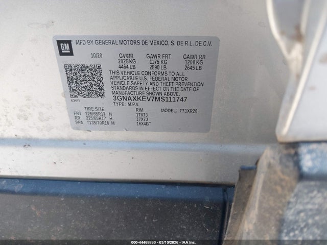 Chevrolet Equinox Fwd Lt