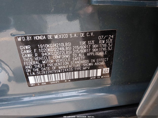 Honda HR-V Awd Ex-l