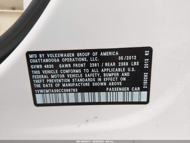 Volkswagen Passat 3.6l V6 Sel Premium