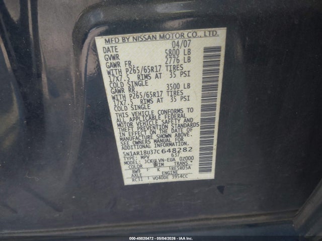 Nissan Pathfinder Le