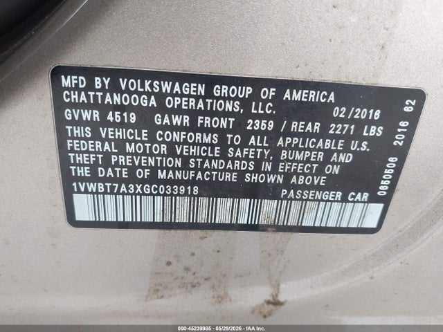 Volkswagen Passat 1.8t Se