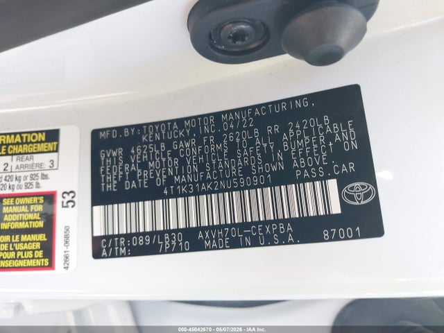 Toyota Camry Xse Hybrid