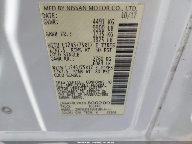 Nissan Nv Sl V8
