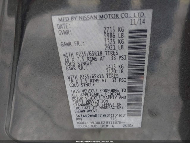 Nissan Pathfinder Sv