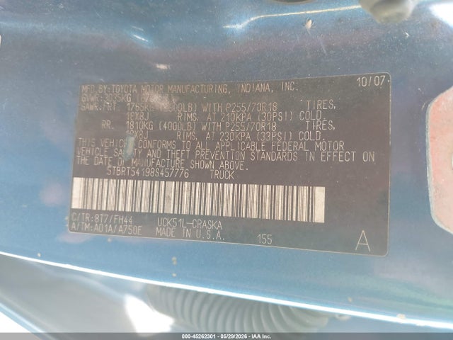 Toyota Tundra Base 4.7l V8