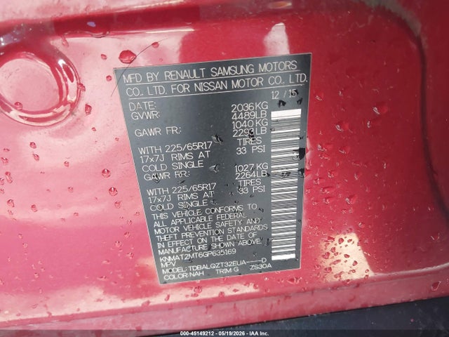 Nissan Rogue Sv