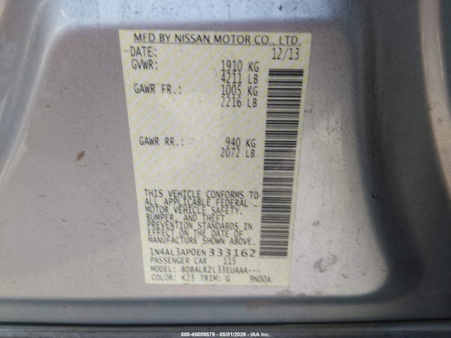 Nissan Altima 2.5 S