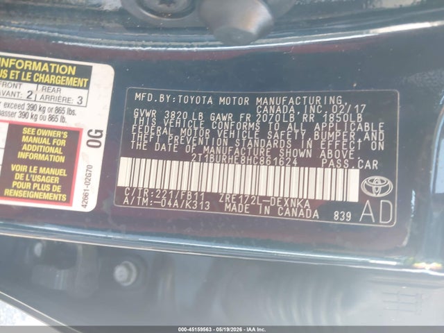 Toyota Corolla Le