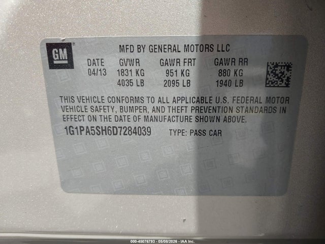 Chevrolet Cruze Ls Auto