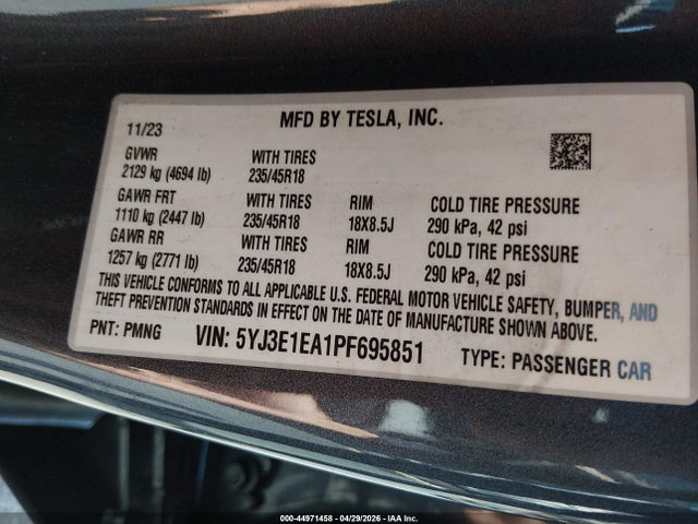 Tesla Model 3 Rear-wheel Drive