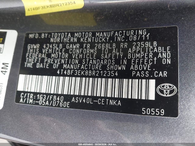 Toyota Camry Le