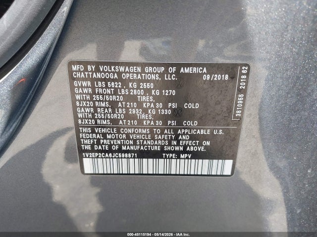 Volkswagen Atlas 2.0t Sel