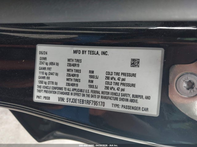Tesla Model 3 Long Range Dual Motor All-wheel Drive