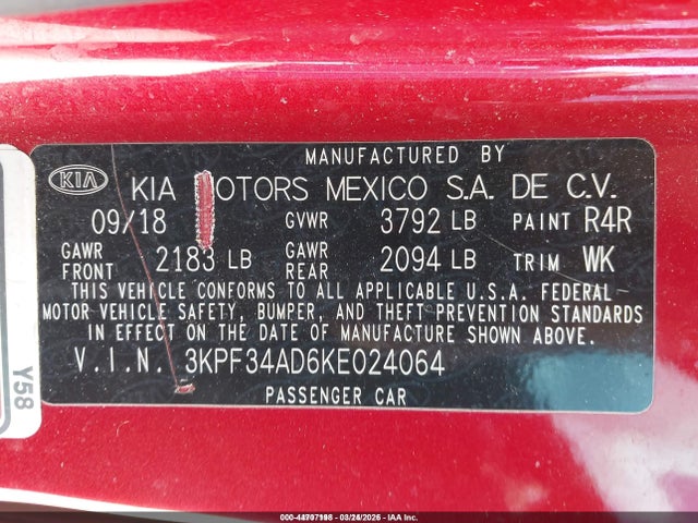 Kia Forte S