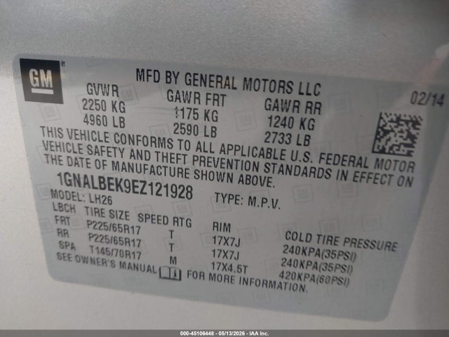 Chevrolet Equinox 1lt