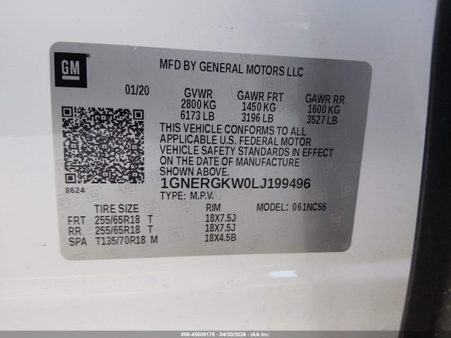 Chevrolet Traverse Fwd Lt Cloth