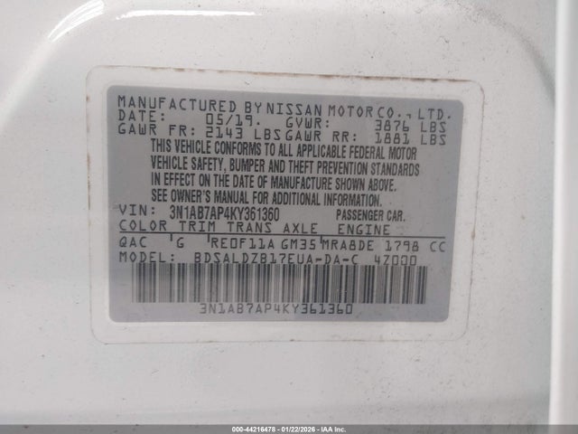 Nissan Sentra Sv