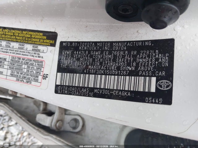 Toyota Camry Xle V6