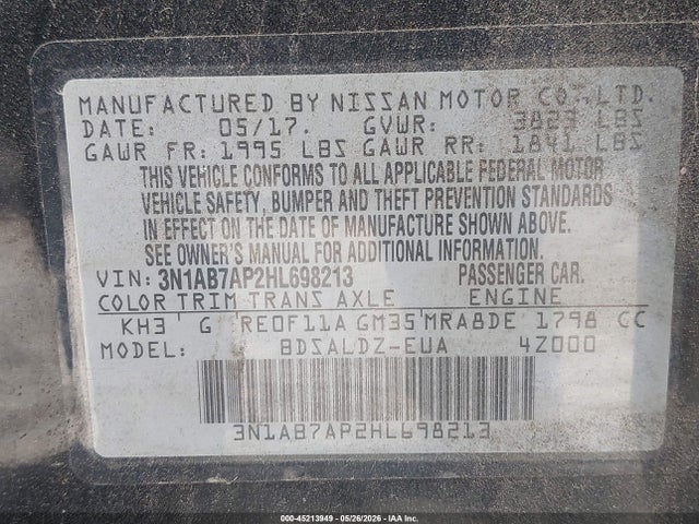 Nissan Sentra Sv