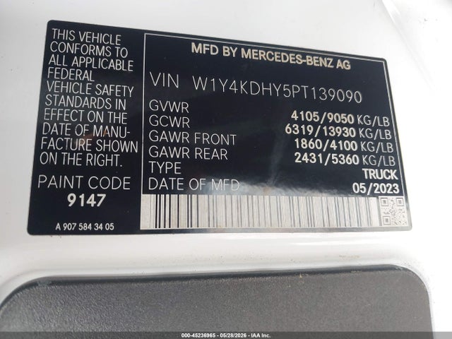 Mercedes-Benz Sprinter 2500 High Roof 4-cyl Diesel