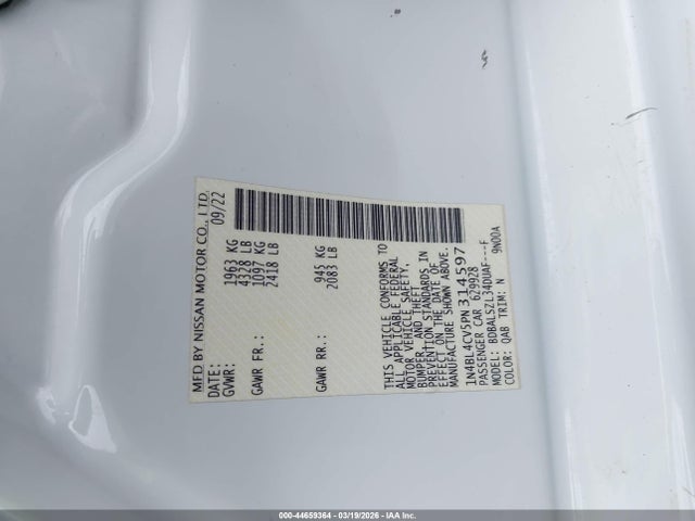 Nissan Altima Sr Fwd