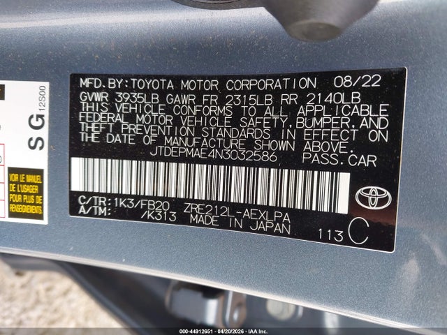Toyota Corolla Le