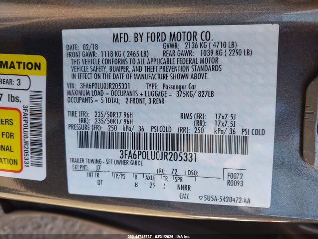 Ford Fusion Se
