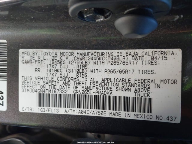 Toyota Tacoma Prerunner V6