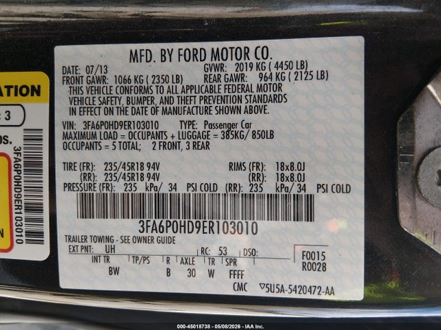 Ford Fusion Se