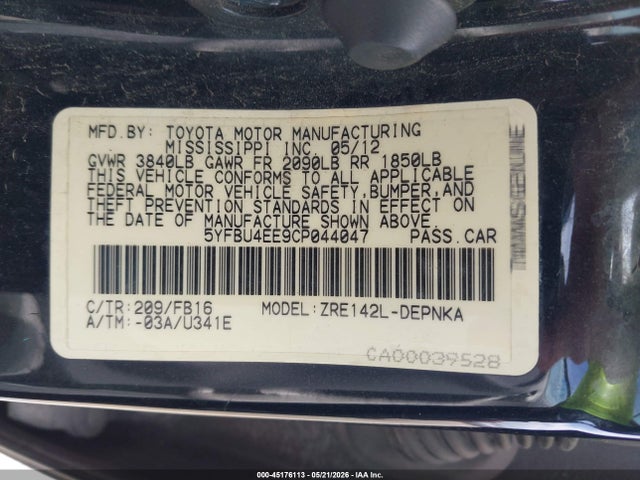Toyota Corolla Le