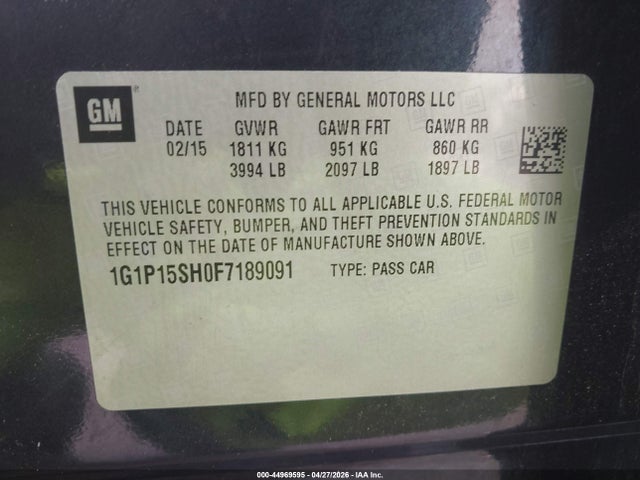 Chevrolet Cruze L Manual