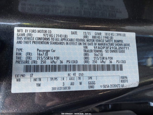 Ford Focus Se