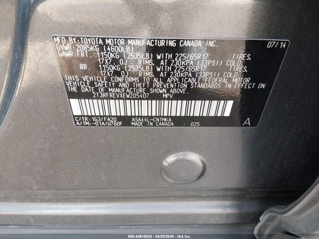 Toyota RAV4 Xle