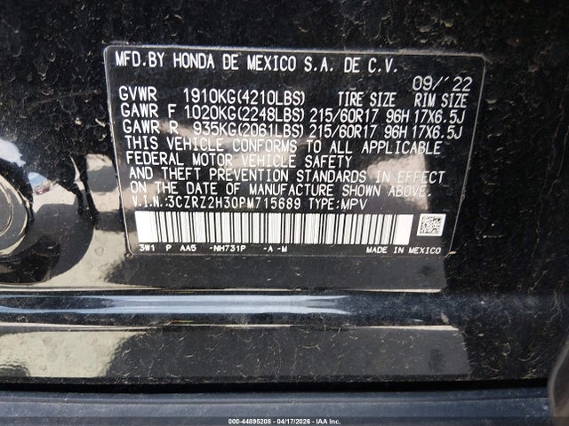 Honda HR-V Awd Lx