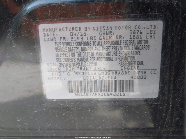 Nissan Sentra Sv