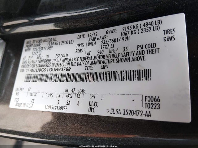 Ford Escape Se