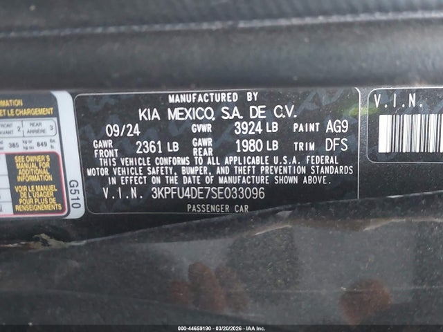 Kia K4 Ex
