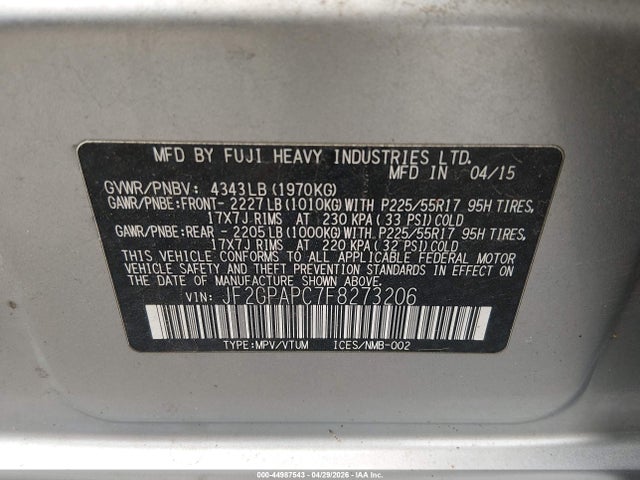Subaru Crosstrek 2.0i Limited