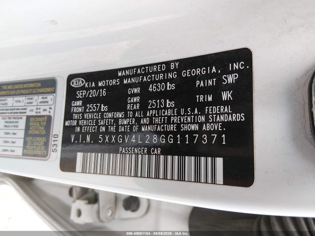 Kia Optima Sxl Turbo