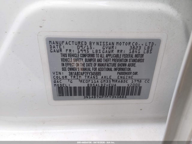 Nissan Sentra Sv