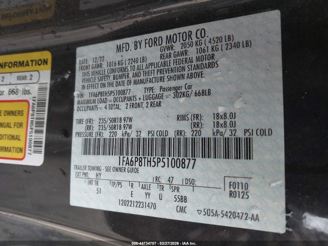 Ford Mustang Ecoboost Premium Fastback