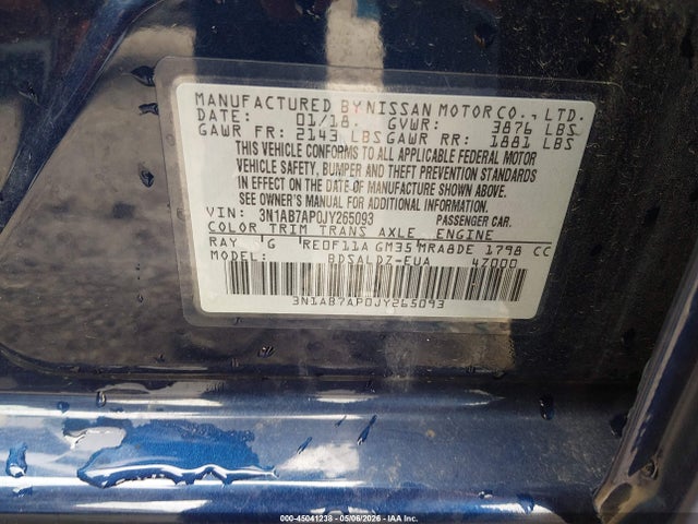 Nissan Sentra Sv