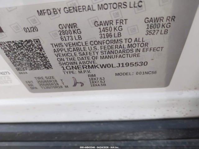 Chevrolet Traverse Fwd 2fl