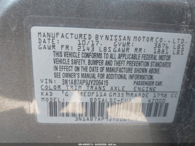 Nissan Sentra Sv